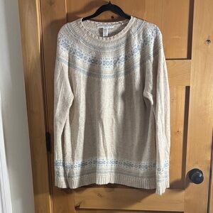 Vintage Josephine Chaus Beige Knit Sweater